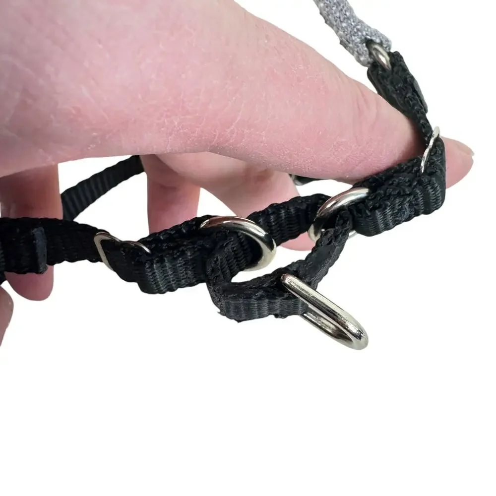 Premier Easy Walk Premier Black Gray Silver Adjustable Dog Harness Size Small
